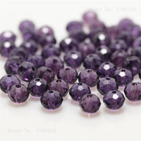 1mm,2mm,3*4mm,4*6mm,6*8mm,8*10mm,10*12mm Austria faceted Crystal Glass Beads Loose Spacer Round Beads for Jewelry Making