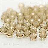 1mm,2mm,3*4mm,4*6mm,6*8mm,8*10mm,10*12mm Austria faceted Crystal Glass Beads Loose Spacer Round Beads for Jewelry Making