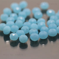 1mm,2mm,3*4mm,4*6mm,6*8mm,8*10mm,10*12mm Austria faceted Crystal Glass Beads Loose Spacer Round Beads for Jewelry Making