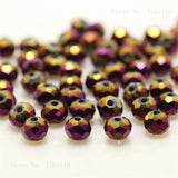 1mm,2mm,3*4mm,4*6mm,6*8mm,8*10mm,10*12mm Austria faceted Crystal Glass Beads Loose Spacer Round Beads for Jewelry Making