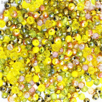 1mm,2mm,3*4mm,4*6mm,6*8mm,8*10mm,10*12mm Austria faceted Crystal Glass Beads Loose Spacer Round Beads for Jewelry Making