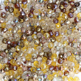 1mm,2mm,3*4mm,4*6mm,6*8mm,8*10mm,10*12mm Austria faceted Crystal Glass Beads Loose Spacer Round Beads for Jewelry Making