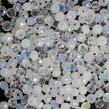 1mm,2mm,3*4mm,4*6mm,6*8mm,8*10mm,10*12mm Austria faceted Crystal Glass Beads Loose Spacer Round Beads for Jewelry Making