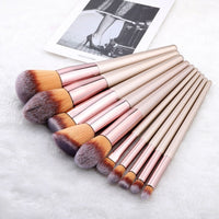 9/10 Pieces Kabuki Makeup Brushes Set For Foundation Powder Blush Eyeshadow Concealer Make Up Brush Cosmetics Beauty Tools