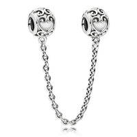 2Pcs/Lot Silver-plate Charm DIY Charm Beaded Pendant, For Making Men Women Bracelet Jewelry Gifts,For Brand Charm Jewelry Make