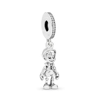 2Pcs/Lot Silver-plate Charm DIY Charm Beaded Pendant, For Making Men Women Bracelet Jewelry Gifts,For Brand Charm Jewelry Make