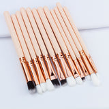 Wood Handle Women Makeup Brushes Kit Eyeliner Eyebrow Make Up Professional Brush Set