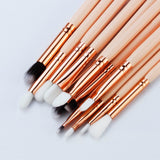 Wood Handle Women Makeup Brushes Kit Eyeliner Eyebrow Make Up Professional Brush Set