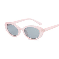 Oval Sunglasses Women 90s Ladies Cat Eye Sunglasses Small Frame Sun Glasses Female