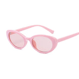 Oval Sunglasses Women 90s Ladies Cat Eye Sunglasses Small Frame Sun Glasses Female