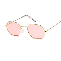 Square Sunglasses Women Rose Gold Sun Glasses Female Transparent Glasses Ladies