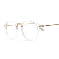 Round Classic Clear Glasses Leopard Frame Vintage Glasses Women Men Optical Eyeglasses Transparent Clear Oculos