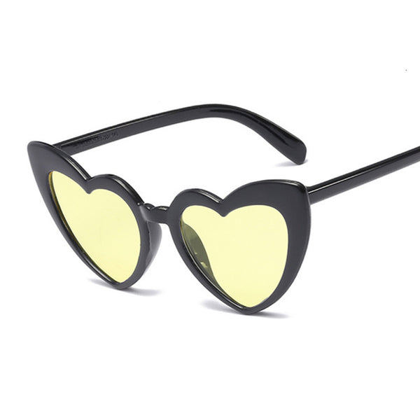 Cat Eye Love Sunglasses Women Heart Sun Glasses Female UV400