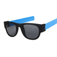 Folding Slap Wristband Sport Sunglasses Women Slappable Sun Glasses for Male Wristband Fold Shades Eyewear