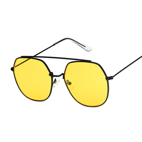 Oversized Sunglasses Women Metal Big Frame Glasses Lady Round Sun Glasses Female Cool Eyewear