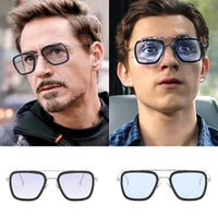 Steampunk Sunglasses Men Tony Stark Iron Man Sun Glasses Female Male Metal Eyewear Steam Punk Sunglass Lady