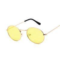 Oval Sunglasses Women Small Black Red Yellow Shades Sun Glasses Female