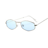 Small Frame Rectangle Sunglasses Women Mirror Metal Sun Glasses Female Vintage