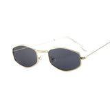 Small Frame Rectangle Sunglasses Women Mirror Metal Sun Glasses Female Vintage