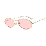 Small Frame Rectangle Sunglasses Women Mirror Metal Sun Glasses Female Vintage