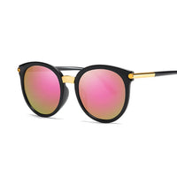 Round Sunglasses Women Black Female Sun Glasses Lady