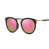 Round Sunglasses Women Black Female Sun Glasses Lady