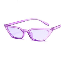 Cat Eye Sunglasses Women Narrow Triangular Glasses Small Sun Glasses Ladies