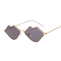 Lip Sunglasses Women Ladies Red Metal Sun Glasses Mirror Shades