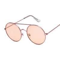 Metal Round Sunglasses Women Black Big Red Sun Glasses Shades Female Sunglass UV400