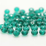 Pink Multicolor 4*6mm 50pcs  Rondelle Austria faceted Crystal Glass Beads Loose Spacer Round Beads for Jewelry Making