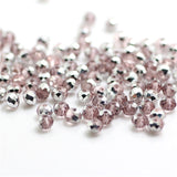 Pink Multicolor 4*6mm 50pcs  Rondelle Austria faceted Crystal Glass Beads Loose Spacer Round Beads for Jewelry Making