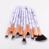 10 Pcs Professional Makeup Brushes Set Full Function Foundation Eye Powder Fan Blush Brush Makeup Tools Brushes Set Kit