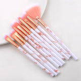 10 Pcs Professional Makeup Brushes Set Full Function Foundation Eye Powder Fan Blush Brush Makeup Tools Brushes Set Kit