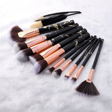 10 Pcs Professional Makeup Brushes Set Full Function Foundation Eye Powder Fan Blush Brush Makeup Tools Brushes Set Kit