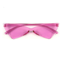 Cat Eye Sunglasses Women Narrow Triangular Glasses Small Sun Glasses Ladies