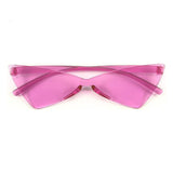 Cat Eye Sunglasses Women Narrow Triangular Glasses Small Sun Glasses Ladies