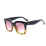 Black Clear Oversized Square Sunglasses Women Gradient Classic Sun Glasses Female Big Square