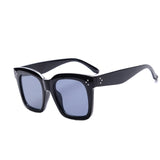 Black Clear Oversized Square Sunglasses Women Gradient Classic Sun Glasses Female Big Square