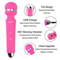 3 Head Powerful Clit Vibrators Magic Wand AV Vibrator Clitoris Stimulator for Women with Anal Vagina Massager