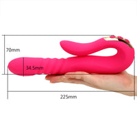 Heating Vibrator Dildo Vibrator Vaginal Massager Automatic Telescopic Wand Clitoris Stimulator for Woman