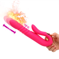 Heating Vibrator Dildo Vibrator Vaginal Massager Automatic Telescopic Wand Clitoris Stimulator for Woman