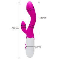 G-spot Dildo Vibrator 30 Speed Dual Vibration Clitoris Vagina Stimulator for Women Masturbation Waterproof