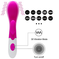 G-spot Dildo Vibrator 30 Speed Dual Vibration Clitoris Vagina Stimulator for Women Masturbation Waterproof