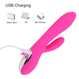 12 Speed Rabbit Dildo Heating Vibrator Clitoris Stimulator G Spot Vaginal Massager for Women Adult Product