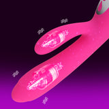 12 Speed Rabbit Dildo Heating Vibrator Clitoris Stimulator G Spot Vaginal Massager for Women Adult Product