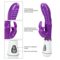 Vagina G-spot Massager 12 Speeds for Women Rabbit Vibrator Dildo Vibrator Clitoris Stimulator Masturbator