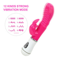 Vagina G-spot Massager 12 Speeds for Women Rabbit Vibrator Dildo Vibrator Clitoris Stimulator Masturbator