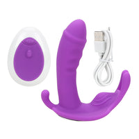 Wearable Butterfly Dildo Vibrator 10 Speed Vibrating Panties G Spot Massager Clitoris Stimulator for Women