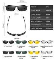 Sports Polarized Sunglasses Men Outdoor Driving Photochromic Sun Glasses Men Anti-Glare Goggles