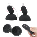 16 Frequency Suction Cup Nipple Sucker Vibrator Nipple Massager G-spot Stimulate Remote Control for Woman Breast Pump